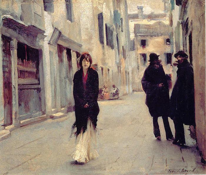 John Singer Sargent Street in Venice France oil painting art